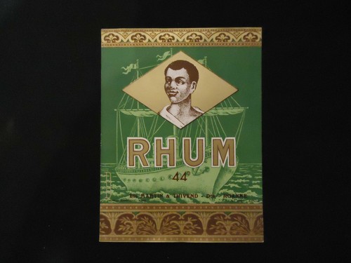 Etiquette ancienne rhum - etiquette,