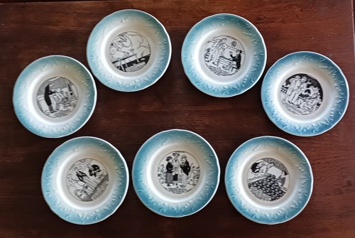 Assiettes parlantes demi - parlantes,