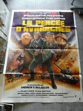 ANCIENNE AFFICHE CINÉMA  "LA PERCEE D AVRANCHES " ETAT TRÈS BON  120 X 160 