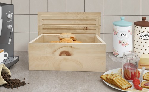 Boîte pain bois - boîte,