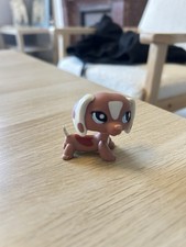 figurine PETSHOP  original  chien teckel  1631   pet shop LPS ( 2 )