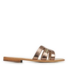 Sandales Nu Pieds Les Tropéziennes by M Belarbi femme Hadamia Rose doré Cuir A