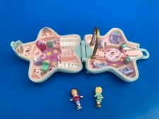 ★★★ POLLY POCKET-Polly's  Fashion fun blue star Bluebird 1992 + 2  figurine ★★★