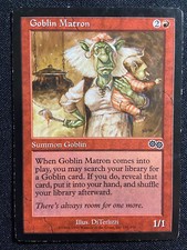 Carte Magic EDITION URZA 1998 BOSS GOBELIN MATRON Précepteur diabolique 905B