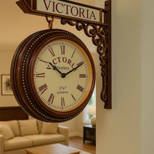 Horloge murale à double face