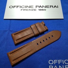 Bracelet en cuir marron véritable PANERAI 24/22 mm pour boucle BA Pin PAM0023...