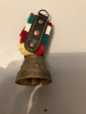 Ancien Cloche Laiton Souvenir Switzerland Suisse