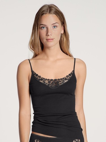 Top fines bretelles noir - top,