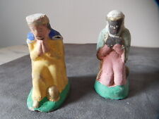 2 ANCIENS SANTONS CRÈCHE NOEL