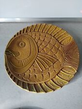 Superbe Assiette à Poisson Vintage Sarreguemines 