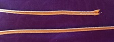 ANCIEN RUBAN GALON   FIL METALLISE OR  3 METRES SUR 0,2 CM ETAT NEUF N°4