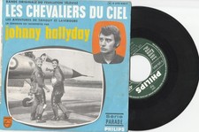 SP JOHNNY HALLYDAY-LES CHEVALIERS DU CIEL-LABEL VERT-PHILPS-FRENCH-