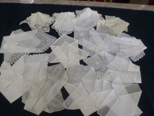 Lot mouchoirs ancien - lot, 13