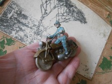 Quiralu rarissime motard soldat suisse ww2 no ailor,metallix,aludo starlux,Lr,bf