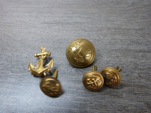 Lot gold military navy - lot, of