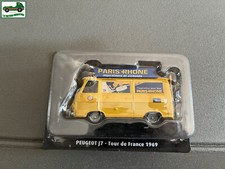 Voiture Miniature Peugeot J7 Tour de France 1969 Vélo Norev 1/43