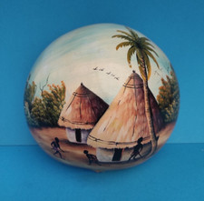 CALEBASSE AFRICAINE PEINTE