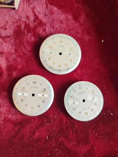Lot cadrans chronographe - 3,