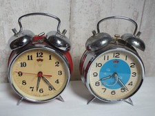 Lot 2 Superbe Anciens REVEILS MECANIQUE Chromé - SHANGHAI China - Aiguille Avion