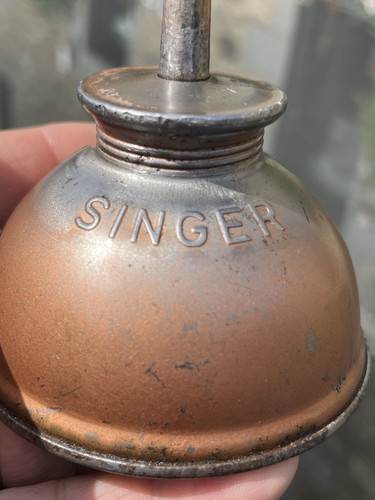 Singer oil can sewing - can,