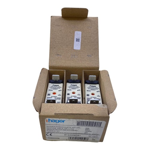 Hager 8133006391 fusibles 63a - hager,