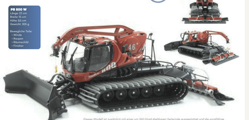 Dameuse pistenbully 800w 43 - dameuse,