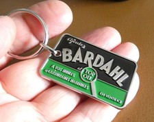 Porte clé plaque métal BARDAHL Top Oil Huile Bidon Garage Automobile Station...