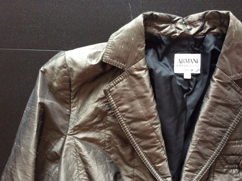 Veste grise chatoyante armani - grise,