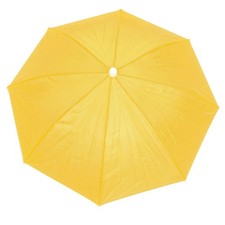 Pêche à extérieur couvert Polyester Casquettes Chapeau parapluie jaune Cap