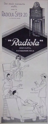Publicité 6 de - le, radiola