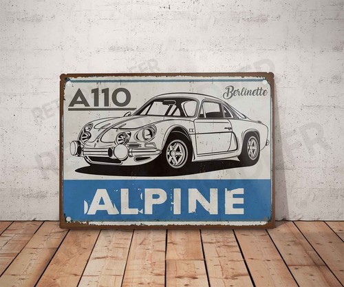 Plaque métal vintage - , alpine