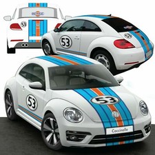 HERBIE 53 NEW BEETLE RACING LE MANS  STICKER KIT DECO CHOUPETTE 53 GULF