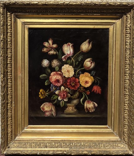 Tableau ancien bouquet de - tableau,