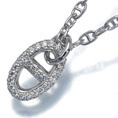 Auth hermes necklace diamond - auth,