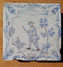 Carreau de poele en faïence