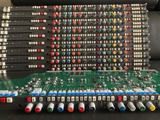 Calrec mixing desk channels