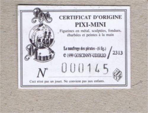 Asterix uderzo certificat - /,