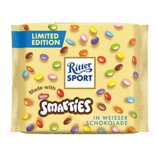 Ritter Sport Smarties Chocolat Blanc Coloré 100G