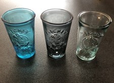 Disney 3 VERRE Épais Embossé MICKEY Mouse TRANSPARENT Disneyland Paris