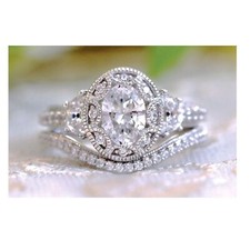 2.50Ct Art Déco Coupe Ovale