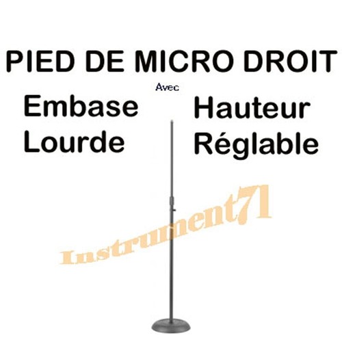 Pied micro sol droit - micro,