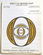 Partition vintage sheet music