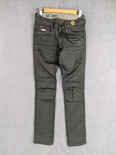 Jean Tapered Effet Cuir