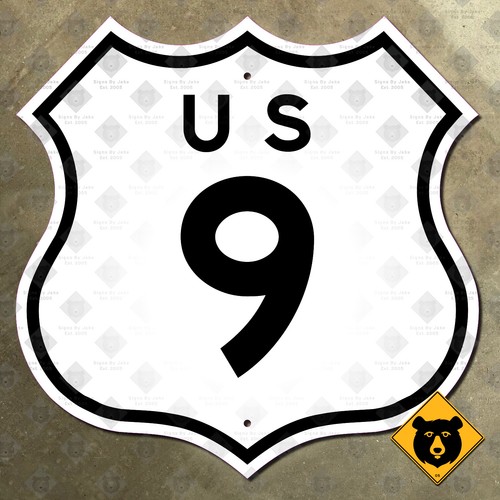 Route highway marker road - 9,