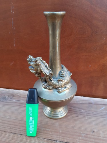 Vase bronze dragon - vase, indochine