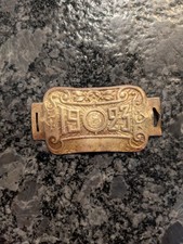 Lot 2 Plaques De Vélo Ancienne 1923 Et 1937 En Laiton