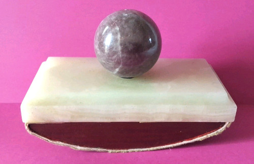 Ancien tampon buvard - ancien, marbre