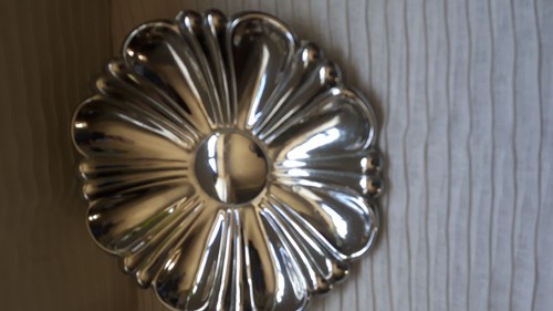Plat service chromé fête - chromé,