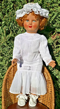 Beautiful Antique 25in B-te SGDG France Poupée Doll Composition,Sleep Eyes,1930s
