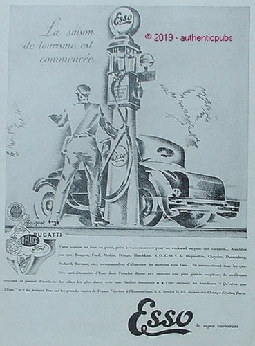Publicite esso carburant - publicite,